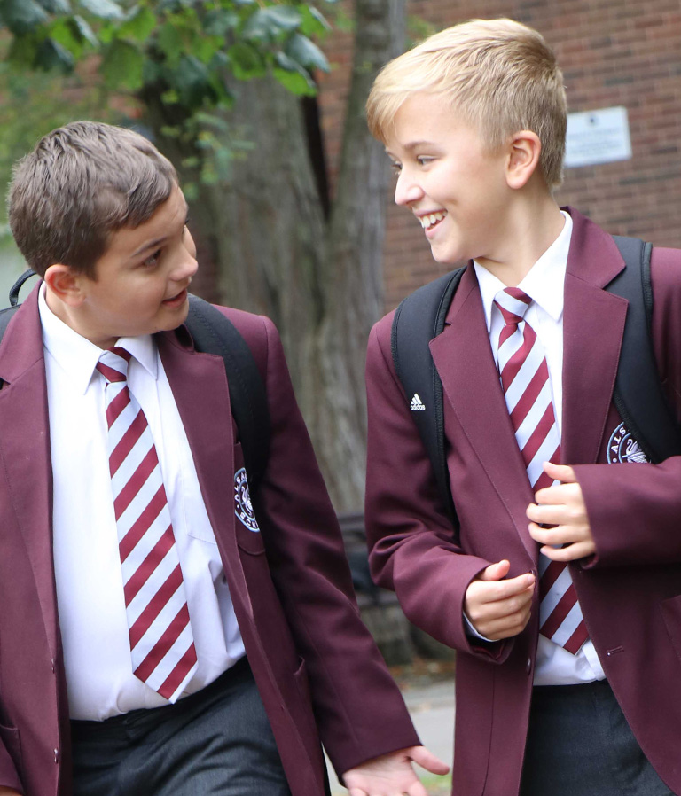 Alsager School - boys talking