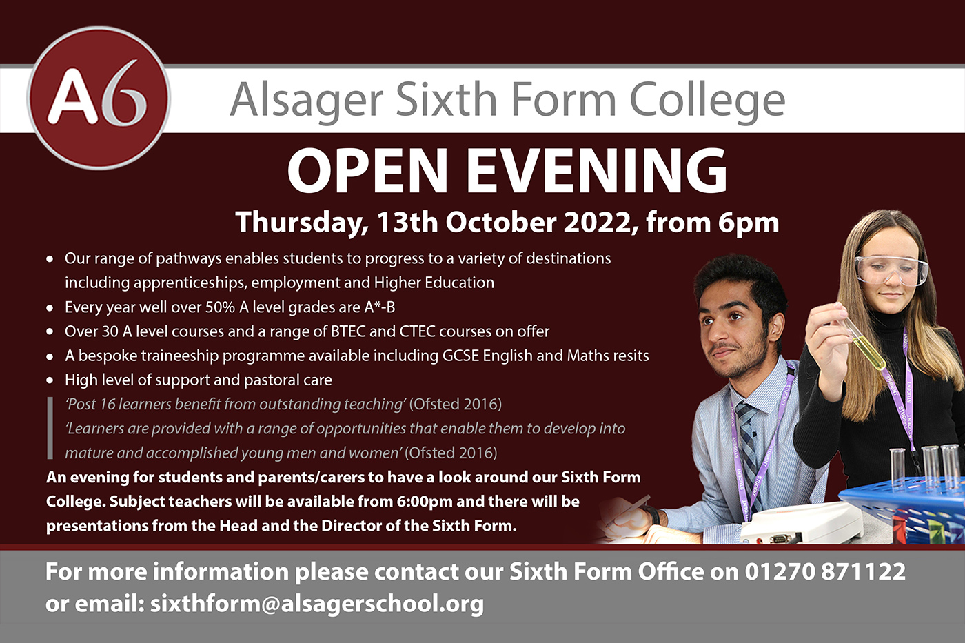 Sixth Form College Open Morning